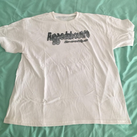 Brooklyn FUGGEDABOUTIT T -shirt , white , size xxl - Picture 1 of 5